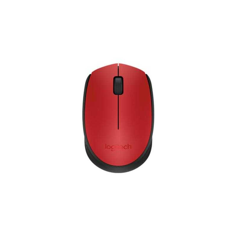 Mouse Logitech M170 Inalámbrico Plug And Play Usb Color Rojo