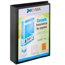 Carpeta Kyma 3" C/Mica T/C 3 Aros O Negro