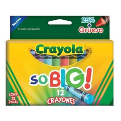 Crayones Crayola Extra Jumbo Colores Surtidos C/12Pz