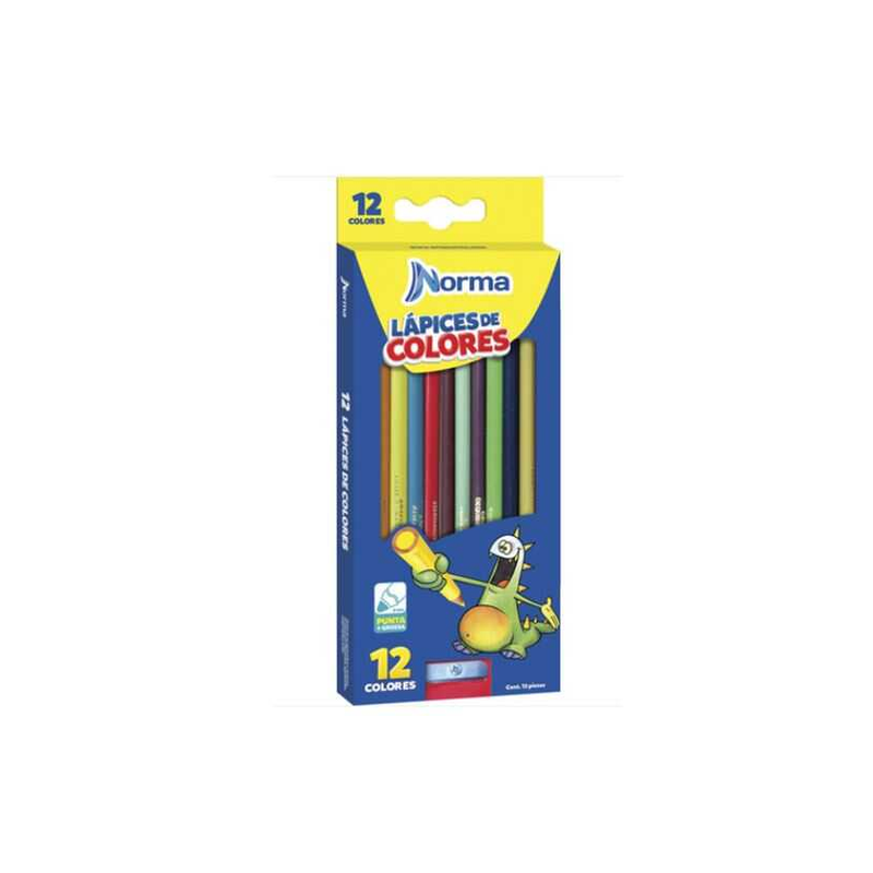 Lapices Norma Colores Largos Surtido C/12Pz