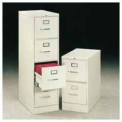 Archivero Hirsh T/C Metal 2Gav C/Candado Negro