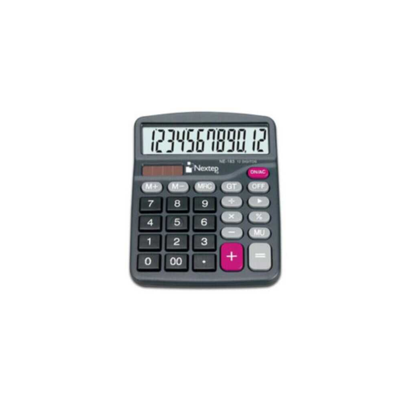 Calculadora Semi Escritorio Nextep Solar/Bateria 12 Digitos
