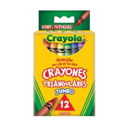 Crayones Crayola Jumbo Triangular Surtido C/12Pz