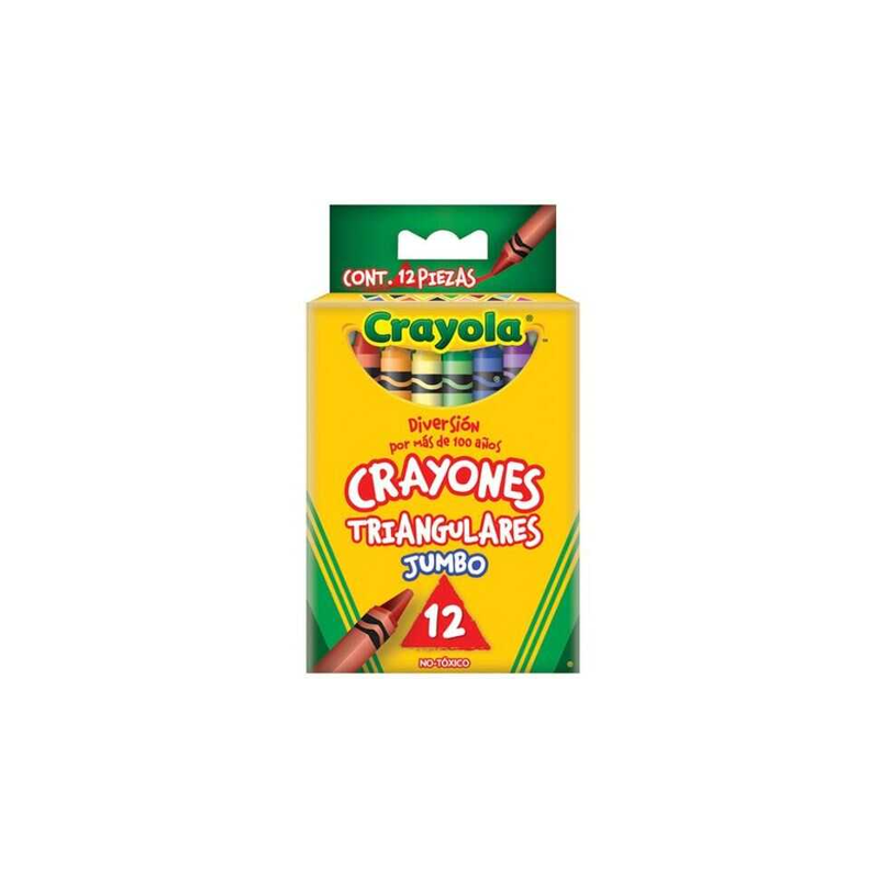 Crayones Crayola Jumbo Triangular Surtido C/12Pz