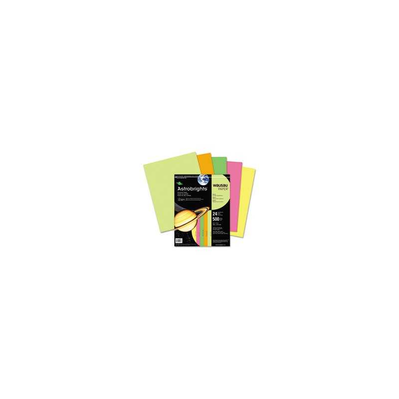 Astrobrights Colored Paper, 24Lb, 8-1/2 X 11, Neon