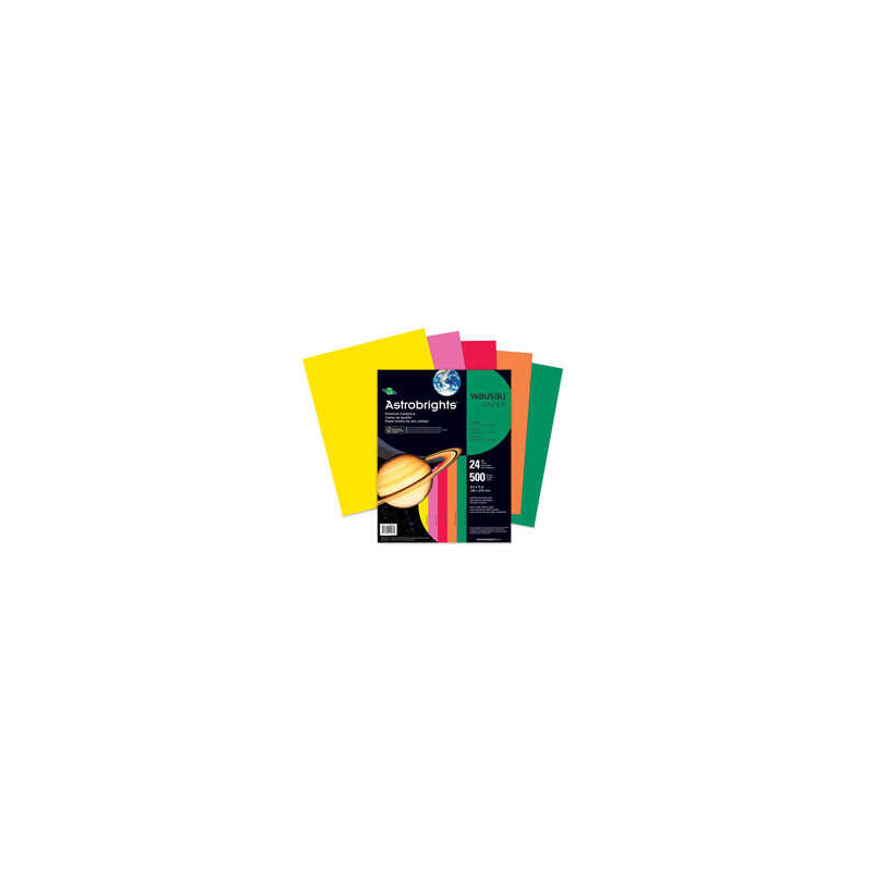 Astrobrights Colored Paper, 24Lb, 8-1/2 X 11, Asso