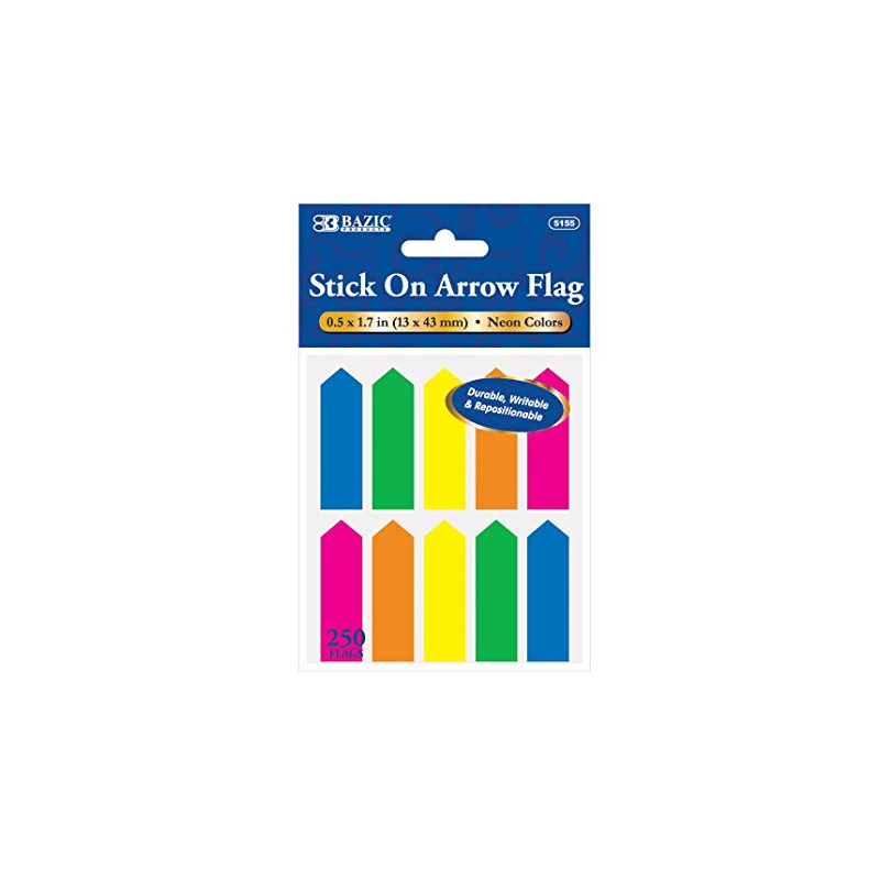 Neon Color Arrow Flags Pk/10