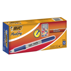 Marcador Bic Permanente Azul Punto Fino Marking