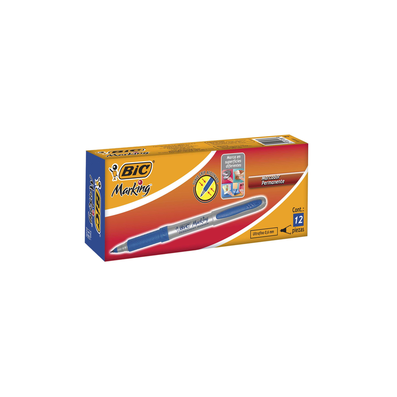 Marcador Bic Ultrafino Marking Azul