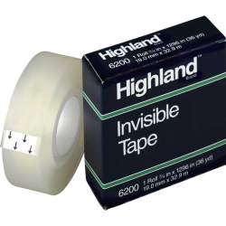 Cinta Adhesiva Invisible Highland 3/4"X1296" 36Yd