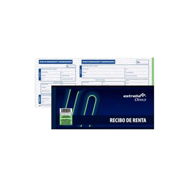 Block Recibos De Renta Estrella 50Hj