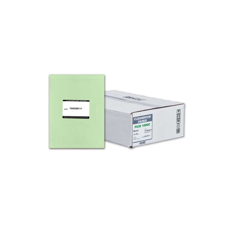Papel Bond Cuarto Limpio 22 T/C Verde 250 Hojas