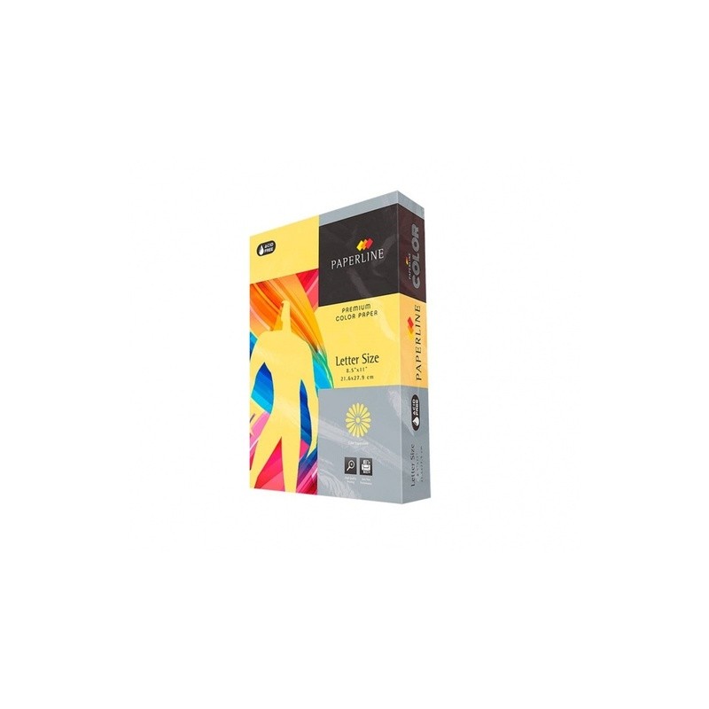 Bond Paper Ltr Box Paperline Yellow
