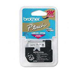 Cinta Para Rotulador Brother Pt100/85 Negro S/Blanco