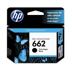 Cartucho De Tinta Hp 662 Deskjet Negro 120Pg