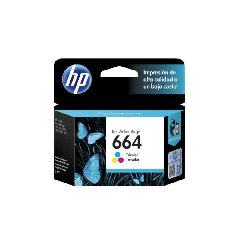 Cartucho De Tinta Hp 664 Inkjet Tricolor 100Pg