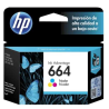 Cartucho De Tinta Hp 664 Inkjet Tricolor 100Pg