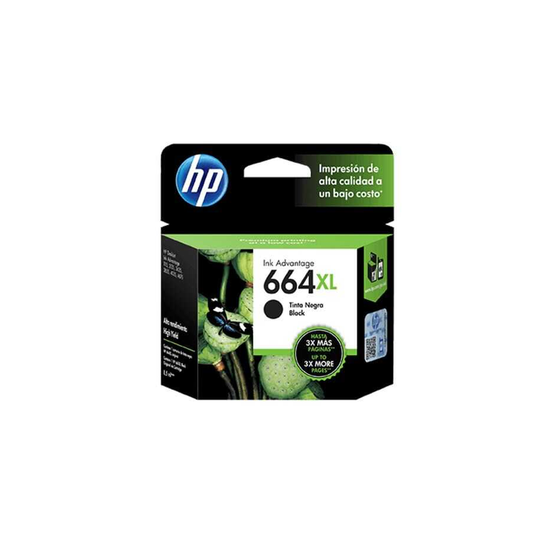 Cartucho De Tinta Hp 664Xl Inkjet Negro 480Pg
