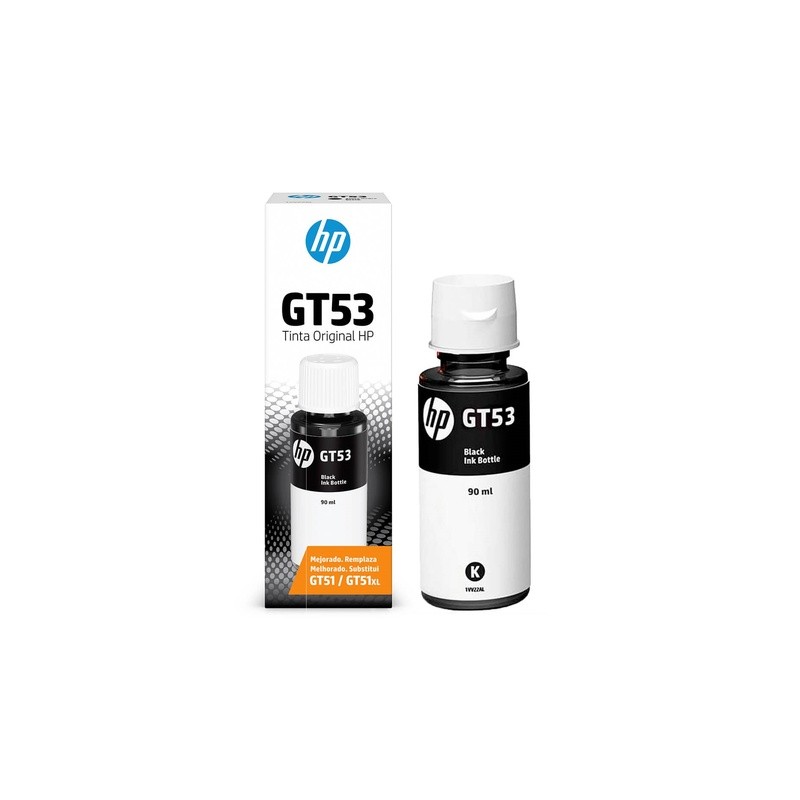 Botella De Tinta Hp Gt53 Negro 4Kpg
