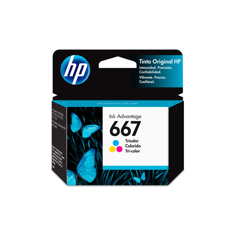 Cartucho De Tinta Hp 667 Inkjet Tricolor 100Pg