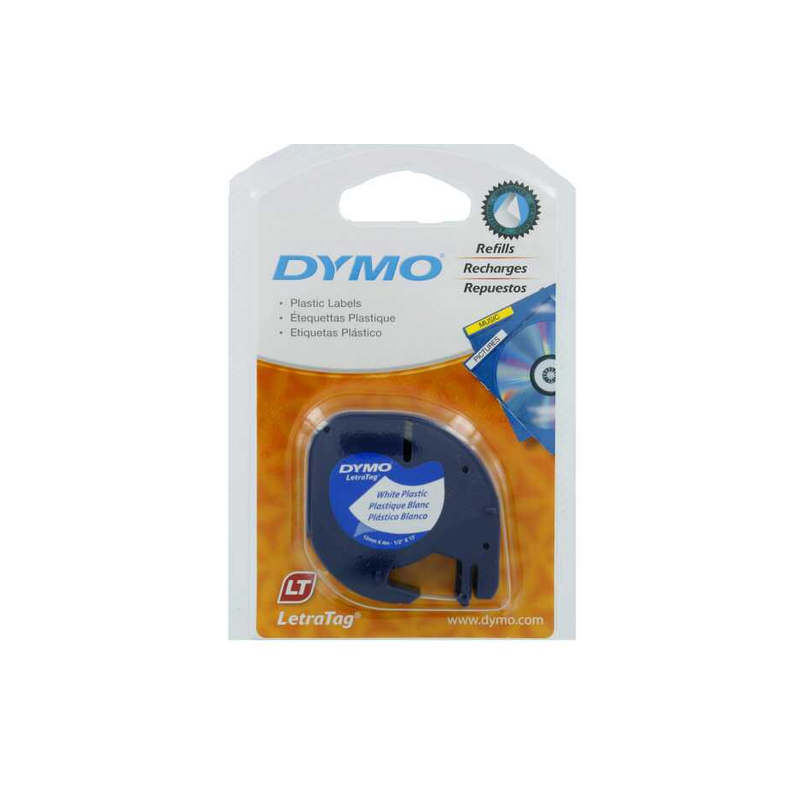 Cinta Para Rotulador Dymo Letratag Blanco Perla