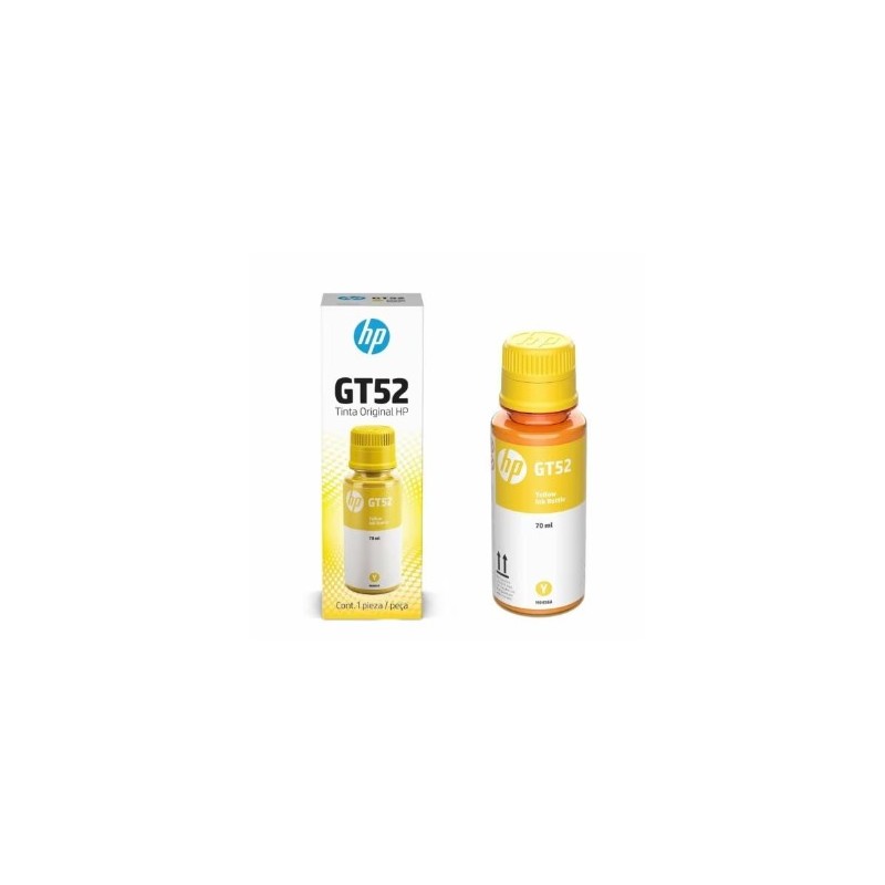 Botella Tinta Hp Gt52 Amarillo
